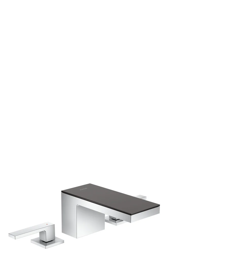 Hansgrohe AXOR MyEdition 3-Loch Waschtischarmatur Chrom, Ausladung 151 mm, Auslaufhöhe 70 mm, Hebelgriff, PowderRain Strahlart, max. Durchfluss 5 l/min, DN15 Anschluss Hansgrohe AXOR MyEdition 3-Loch Waschtischarmatur Chrom, Ausladung 151 mm, Auslaufhöhe 70 mm, Hebelgriff, PowderRain Strahlart, max. Durchfluss 5 l/min, DN15 Anschluss