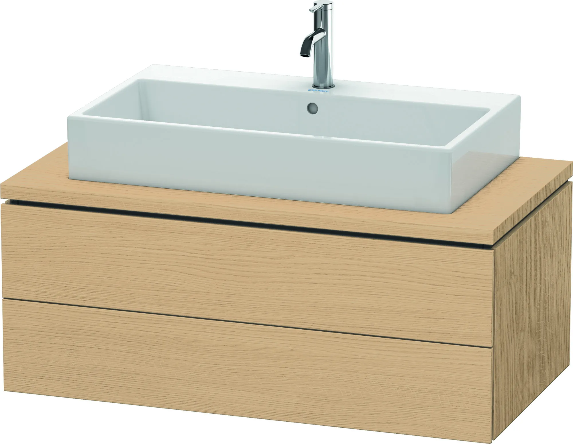 Duravit Waschtischunterschrank wandhängend „L-Cube“ 102 × 40 × 54,7 cm Eiche Natur