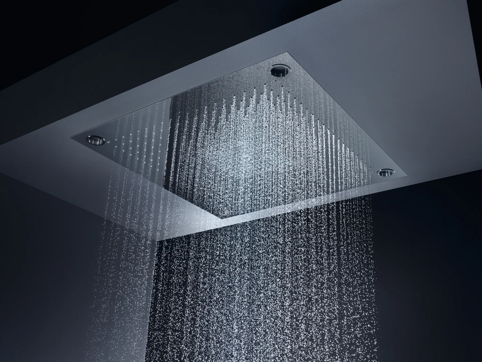 Hansgrohe AXOR Starck ShowerHeaven 970⁄970 3jet mit Beleuchtung, Edelstahl Optic Hansgrohe AXOR Starck ShowerHeaven 970⁄970 3jet mit Beleuchtung, Edelstahl Optic