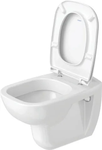 Duravit WC-Sitz Compact „D-Code“ 36 × 43 × 4 cm in, Scharniere Edelstahl Duravit WC-Sitz Compact „D-Code“ 36 × 43 × 4 cm in, Scharniere Edelstahl
