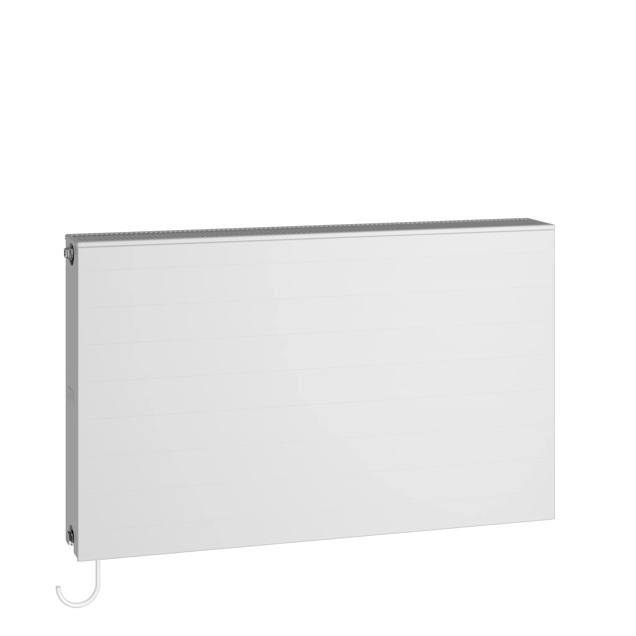 Flachheizkörper x-flair Line-K Austausch Typ 22, HxLxT: 559x1005x102 mm, Farbe: Weiß RAL 9016 seidenglanz, Nabenabstand: 500 mm, 10 bar, Abdeckung: mit, Wärmeleistung 45/35-20: 646 Watt, Bohrkonsole