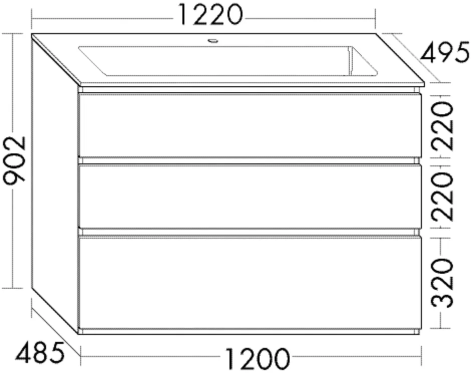 burgbad Lin20 Mi-Waschtisch inkl. WTU SGHU122 PG2 burgbad Lin20 Mi-Waschtisch inkl. WTU SGHU122 PG2