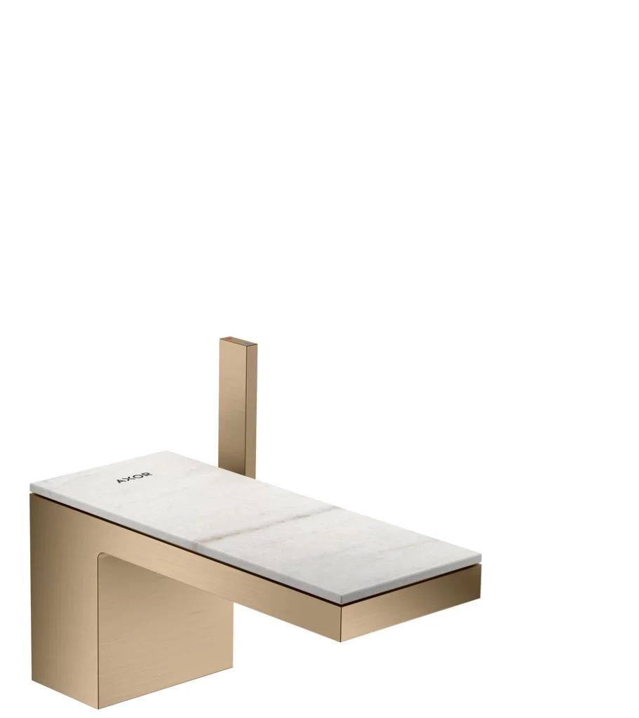 Hansgrohe AXOR MyEdition Platte 200 mm Marmor Lasa Covelano Vena Oro abnehmbar
