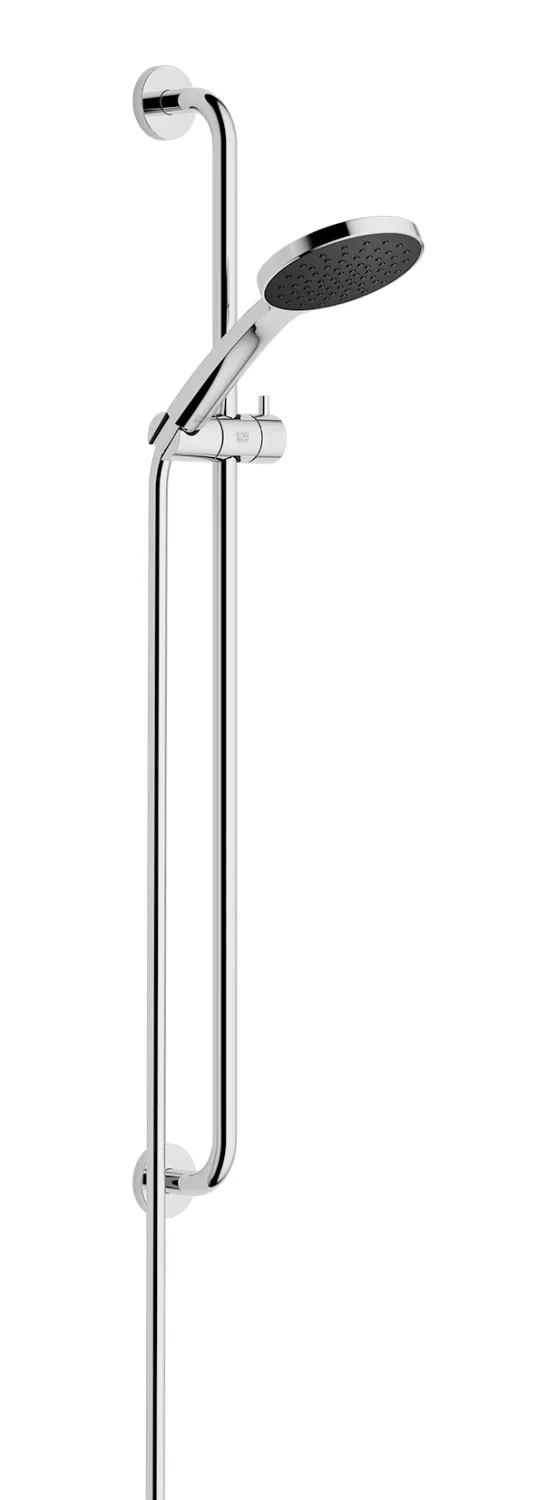 Dornbracht Duschgarnitur SERIENSPEZIFISCH Light Gold PVD, Brausekopf Ø120 mm, Durchfluss max. 15 l/min bei 3 Bar, Funktion ab 6,8 l/min, Kunststoffbrauseschlauch 1750 mm mit Verdrehschutz