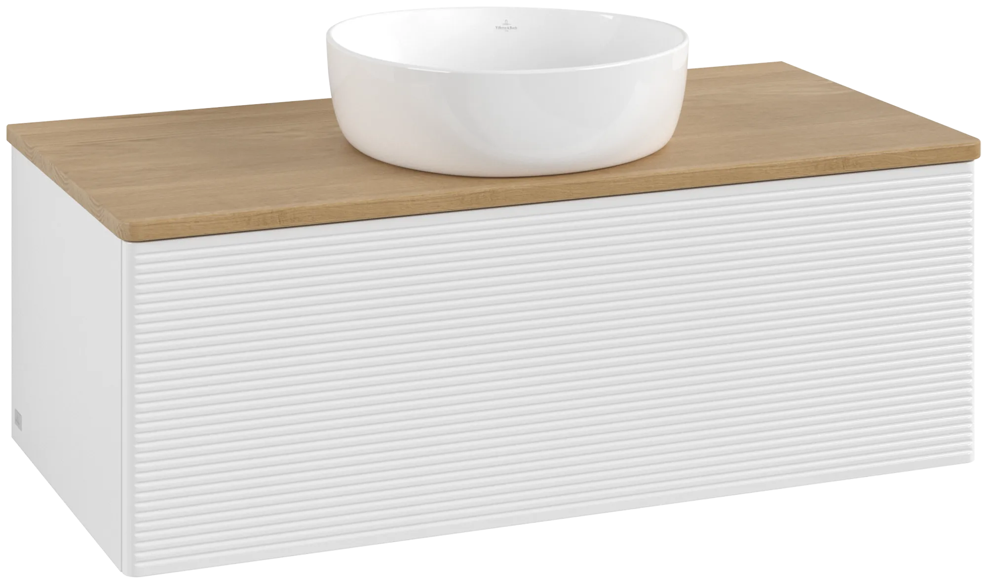 Villeroy & Boch Antao Waschbeckenunterschrank L31_1, 1000x360x500mm, Glossy White Lacquer / Honey Oak