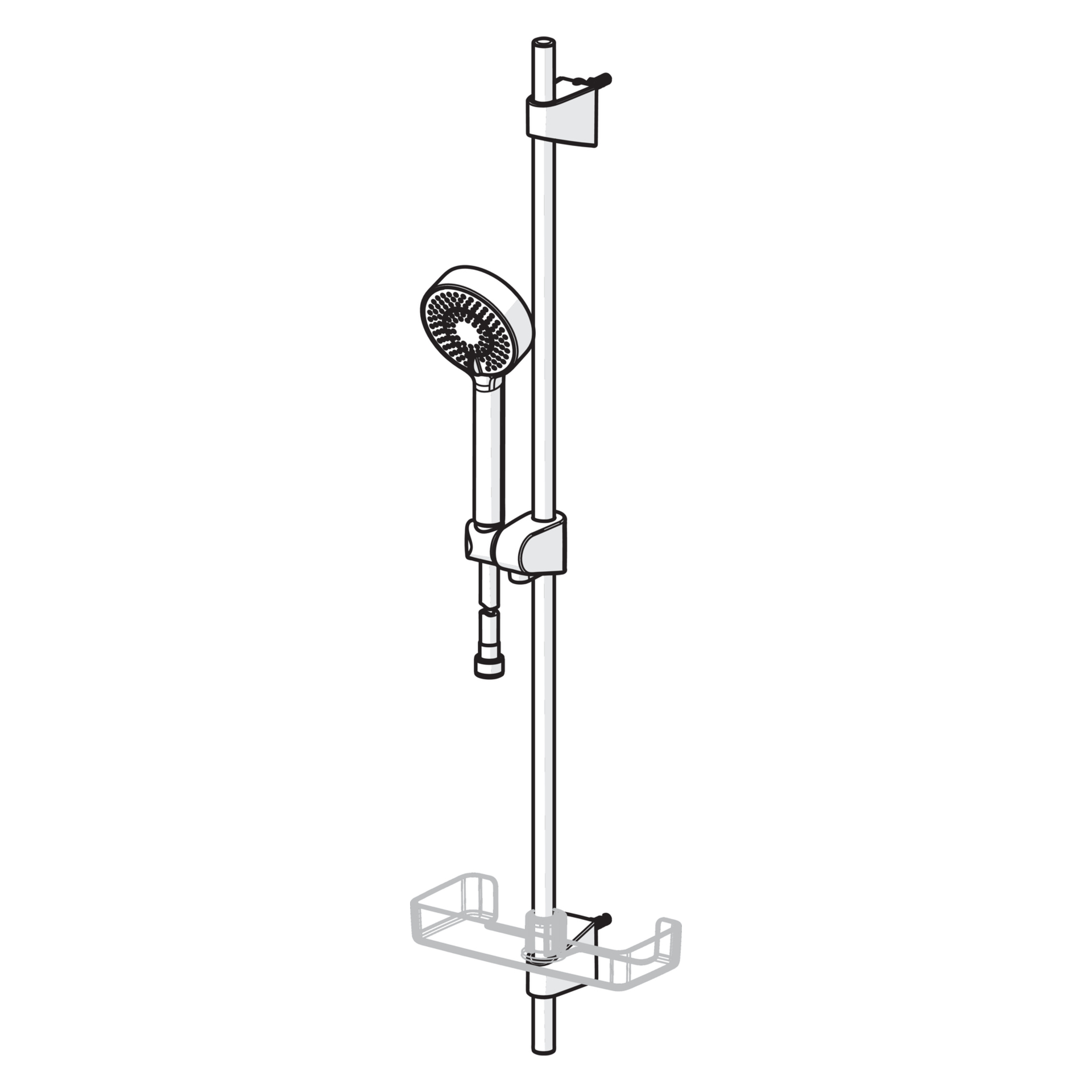 Gleitstangekombination „Basicjet“ in Chrom