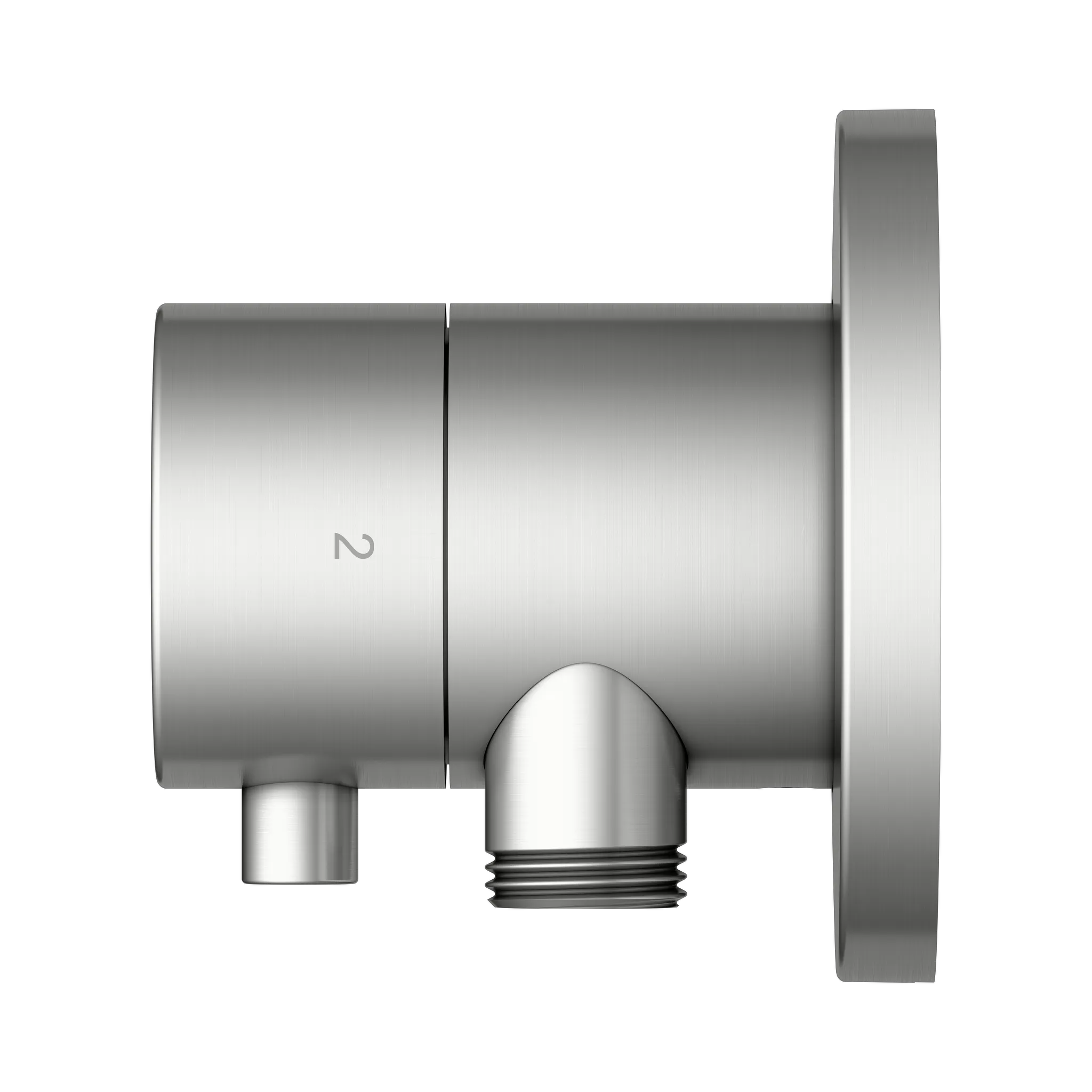 KEUCO IXMO Ab- und Umstellventil Unterputz für 2 Verbraucher mit Schlauchanschluss IXMO Comfort, rund Edelstahl-finish