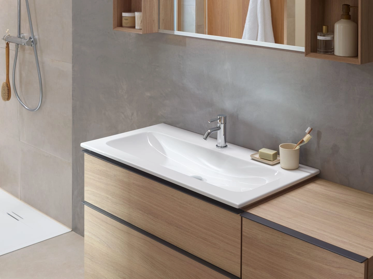 Schrankwaschtisch „iCon“ 90 × 48 cm mit KeraTect® Schrankwaschtisch „iCon“ 90 × 48 cm mit KeraTect®