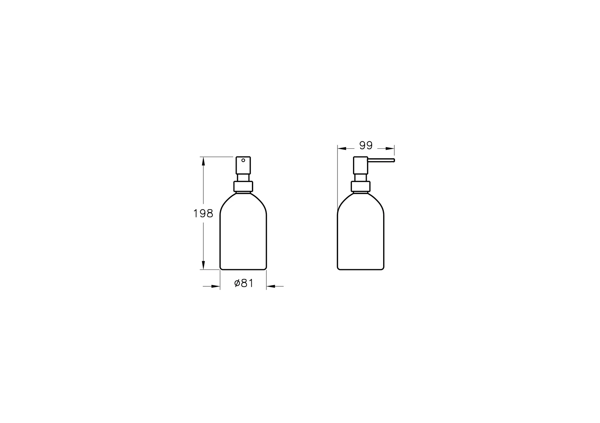 Origin Seifenspender 400 ml Chrom Origin Seifenspender 400 ml Chrom