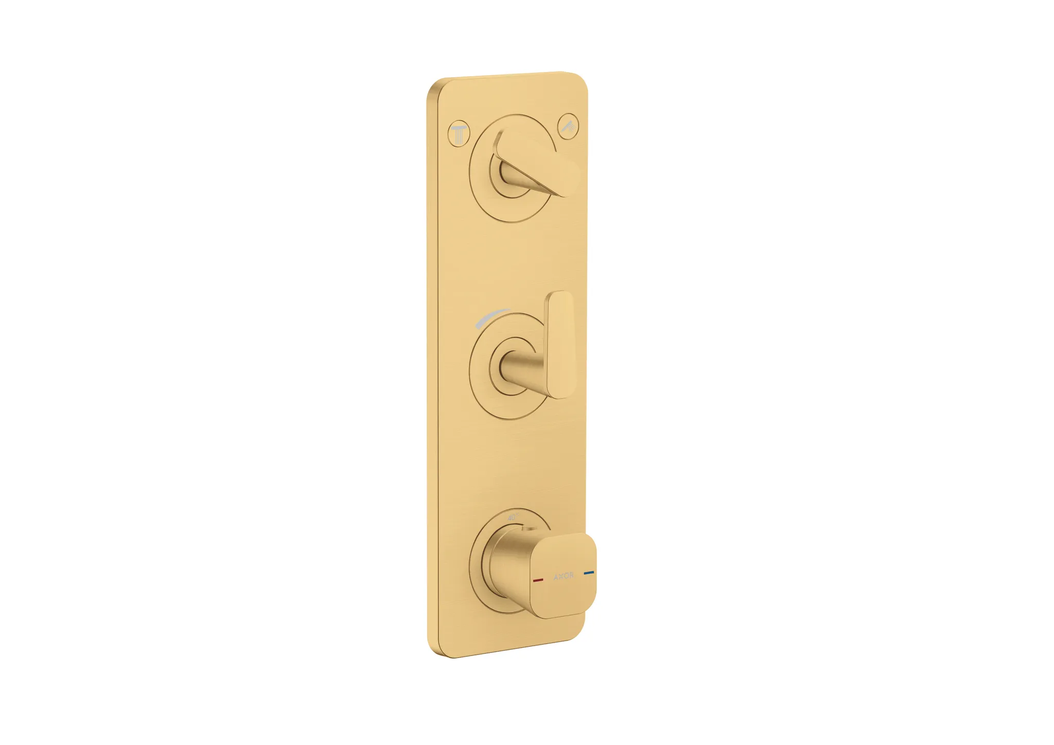 Hansgrohe Unterputz-Armatur „Axor Citterio C“ Ausladung 0 mm in Brushed Gold Optic