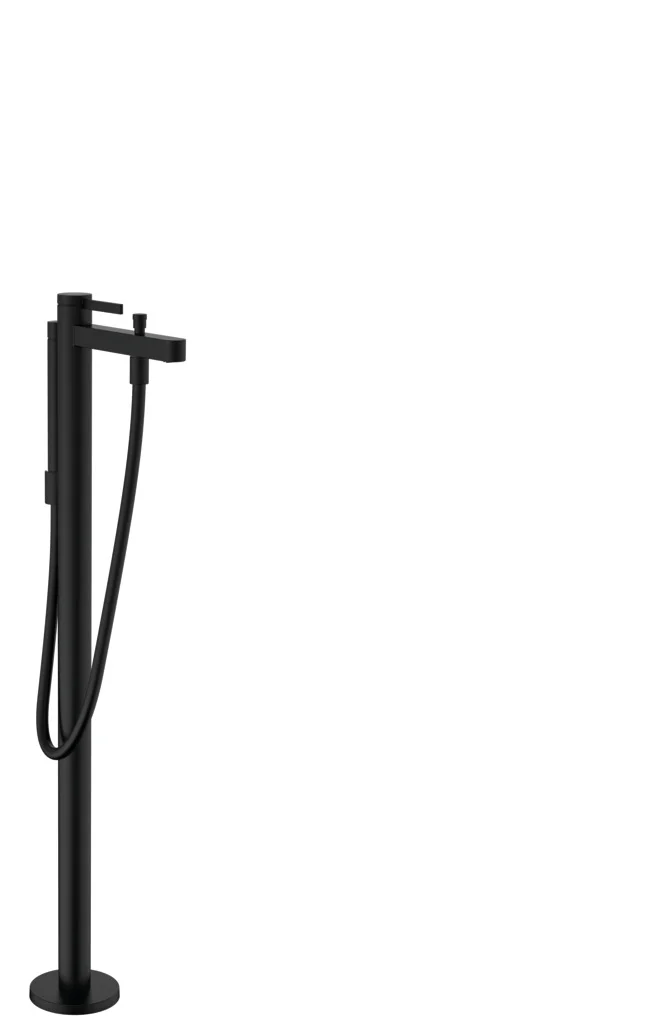 Hansgrohe Finoris Einhebel-Wannenmischer bodenstehend mattschwarz, Ausladung 210 mm, 2 Verbraucher Hansgrohe Finoris Einhebel-Wannenmischer bodenstehend mattschwarz, Ausladung 210 mm, 2 Verbraucher