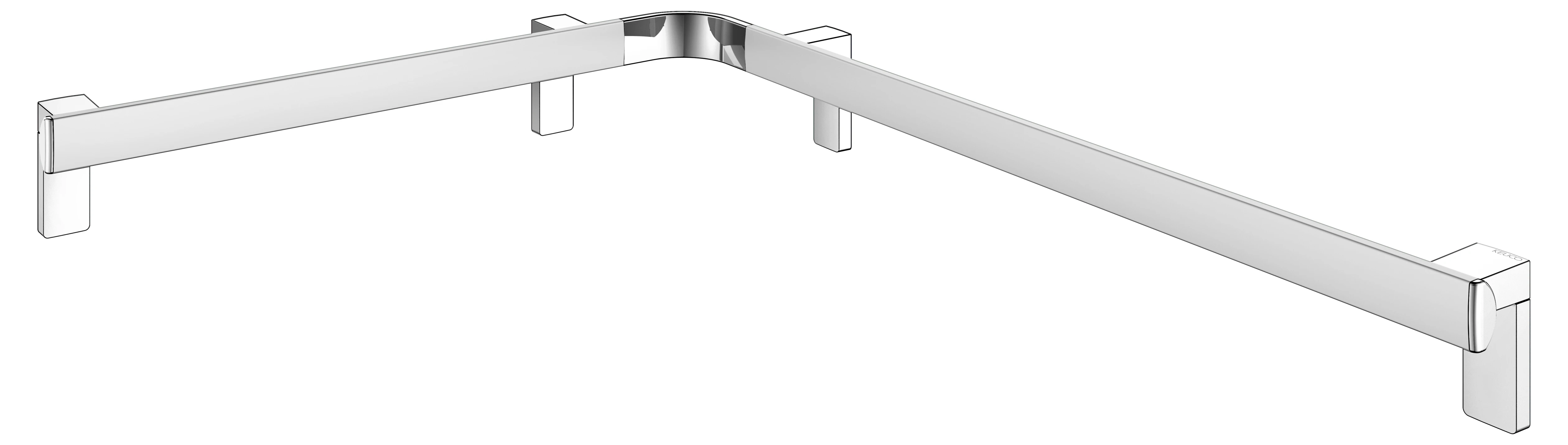 KEUCO AXESS Dusch- und Wannenhandlauf rechts 600/800 mm silber-eloxiert KEUCO AXESS Dusch- und Wannenhandlauf rechts 600/800 mm silber-eloxiert