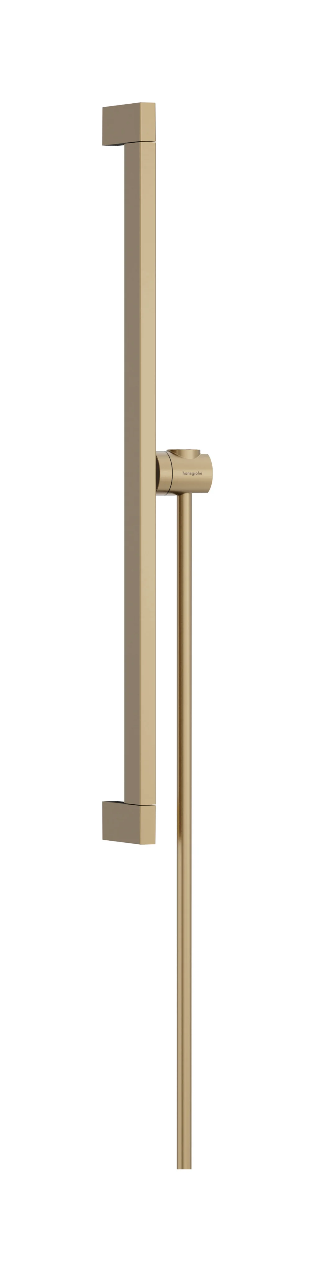 Hansgrohe Unica Brausestange E Puro 65 cm mit Easy Slide Handbrausehalter und Isiflex Brauseschlauch 160 cm, Brushed Bronze