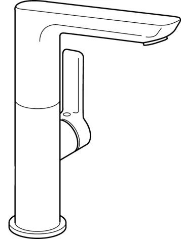 HansaLIGNA Einhebelmischer Waschtischbatterie 5535, Ausladung 116 mm, DN15, Chrom HansaLIGNA Einhebelmischer Waschtischbatterie 5535, Ausladung 116 mm, DN15, Chrom