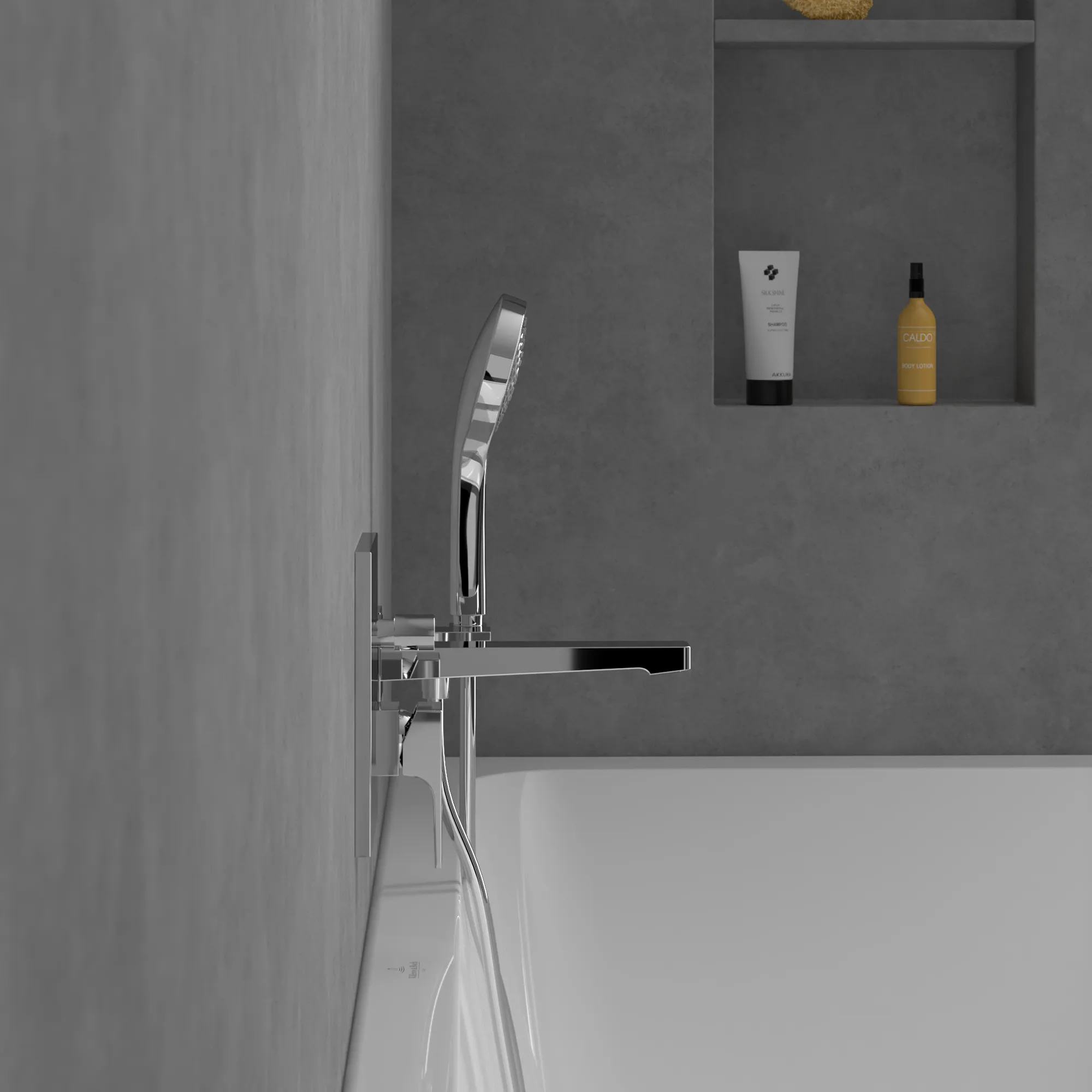 Einhand-Unterputz-Armatur „Architectura Square“ 5,4 cm in Chrom Einhand-Unterputz-Armatur „Architectura Square“ 5,4 cm in Chrom