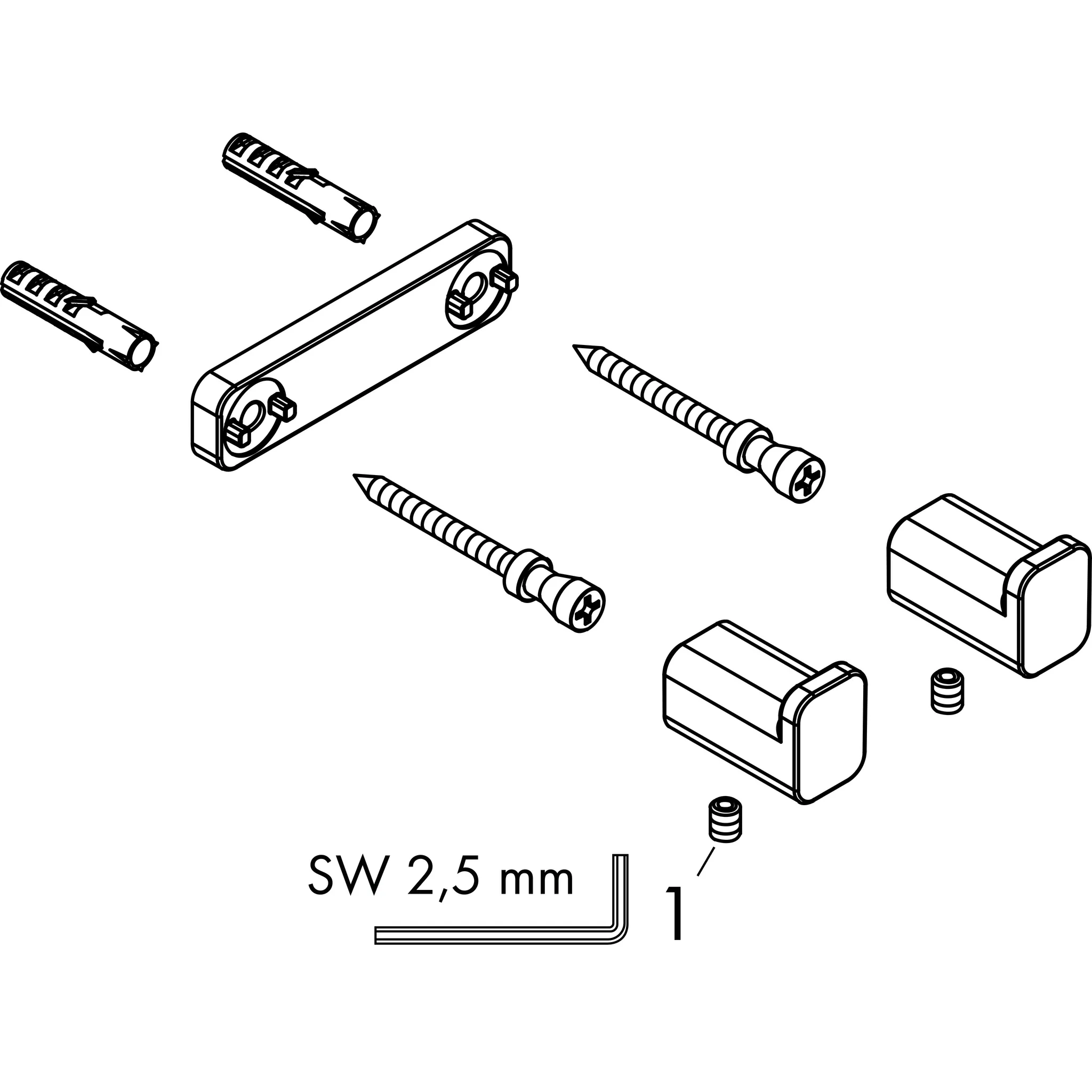 Doppelhaken AddStoris chrom Doppelhaken AddStoris chrom