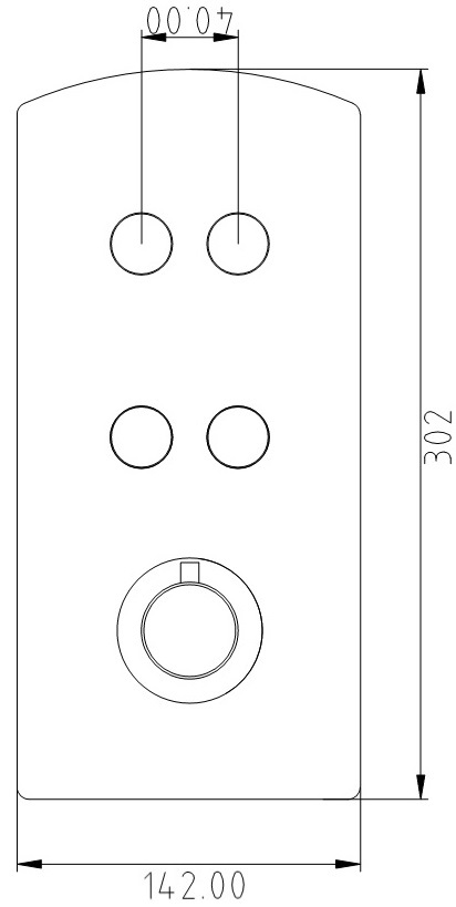 Fertigmontageset Thermostat-Batterie AqvaTherm zu Art. 094664250 - Thermoelement - 4 Druckknopf-Ventile - 38°-Sicherheitstaste - Abdeckrosette - chrom Fertigmontageset Thermostat-Batterie AqvaTherm zu Art. 094664250 - Thermoelement - 4 Druckknopf-Ventile - 38°-Sicherheitstaste - Abdeckrosette - chrom