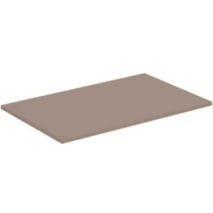 Waschtischplatte i.life B ohne Ausschnitt 802x506x18mm Weiß matt