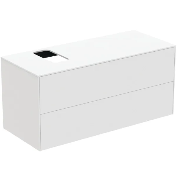 Ideal Standard Waschtischunterschrank Conca, 2 Auszüge, Weiß