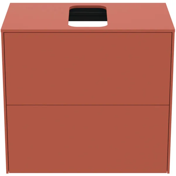 Ideal Standard Waschtischunterschrank Conca, 2 Auszüge, mittiger Ausschnitt, 602x373x550 mm, Sunset matt Ideal Standard Waschtischunterschrank Conca, 2 Auszüge, mittiger Ausschnitt, 602x373x550 mm, Sunset matt