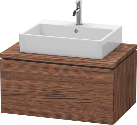 Duravit Waschtischunterschrank wandhängend „L-Cube“ 82 × 40 × 54,7 cm Nussbaum Dunkel Duravit Waschtischunterschrank wandhängend „L-Cube“ 82 × 40 × 54,7 cm Nussbaum Dunkel