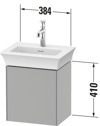 Duravit Waschtischunterschrank wandhängend „White Tulip“ 38,4 × 41 × 29,8 cm Duravit Waschtischunterschrank wandhängend „White Tulip“ 38,4 × 41 × 29,8 cm