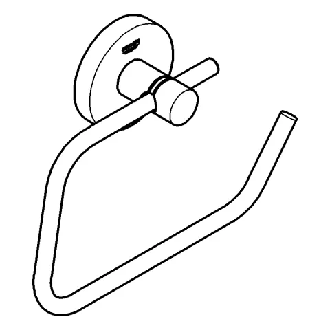 Grohe Toilettenpapierhalter „Essentials“ in Befestigung verdeckt Grohe Toilettenpapierhalter „Essentials“ in Befestigung verdeckt