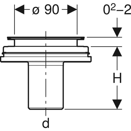 Geberit Duschwannenablauf Modell 150592001 Geberit Duschwannenablauf Modell 150592001
