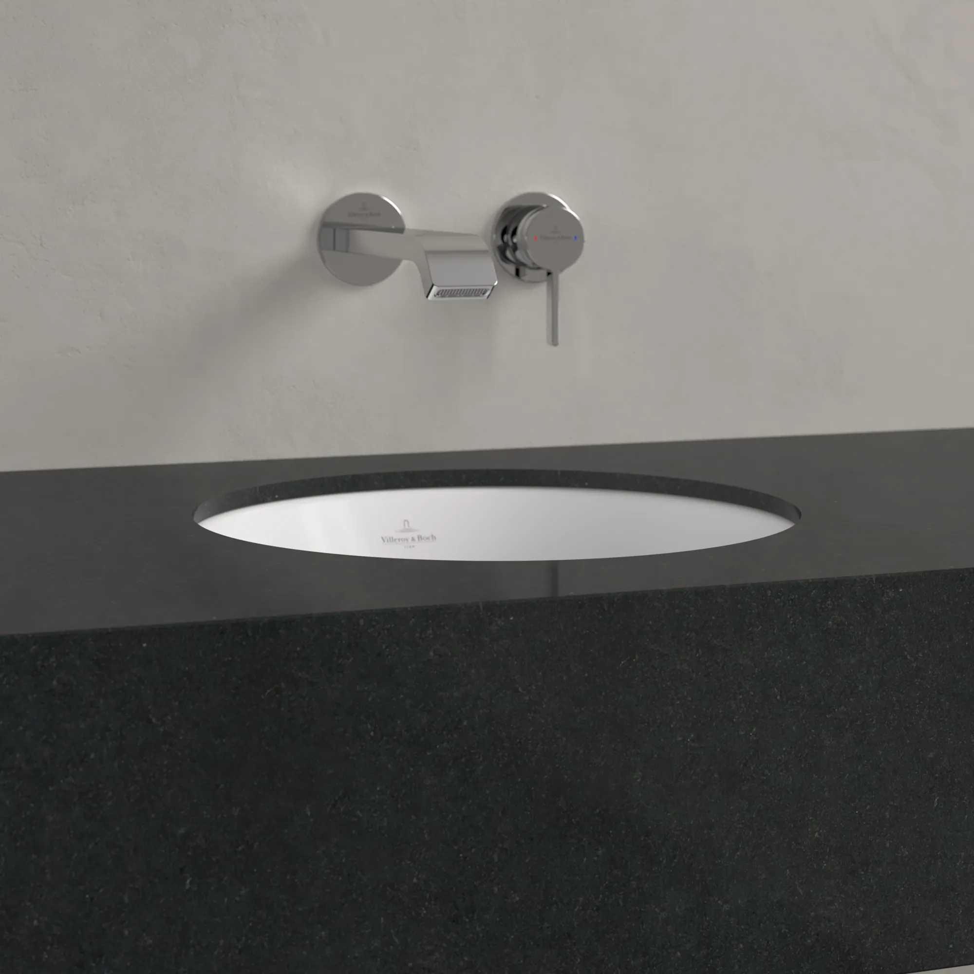 Villeroy & Boch Unterbauwaschbecken Loop & Friends, 330x330x190 mm, Stone White CeramicPlus, TitanCeram, matt, ohne Überlauf