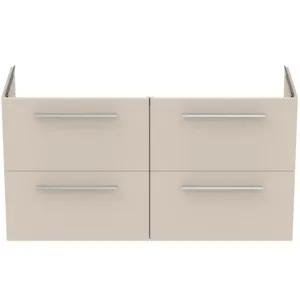 Ideal Standard i.life A Möbeldoppel-Waschtischunterschrank Sandbeige matt 1200x440x630mm 4 Auszüge Softclose