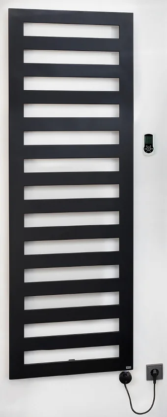 BEMM Design-Elektroheizkörper „Ceroc SL E“ 60 × 147 cm in Schwarz (RAL 9005)