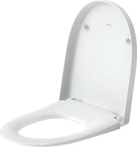 Duravit Univ.WC-Sitz D-shaped Tief 457mm Ülap Absenkaut. abnehmb. Scharn. Edelst. We