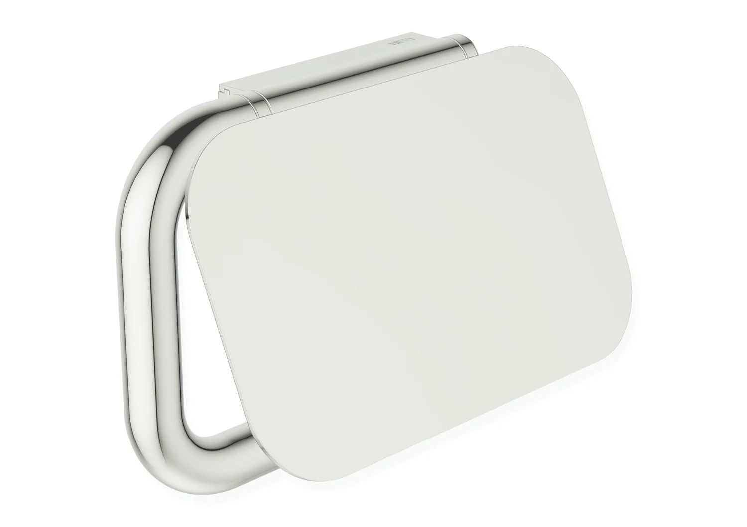 HEWI WC-Papierhalter mit Deckel Serie 480, PVD nickel glänzend, Breite 158 mm, Höhe 105 mm, Durchmesser 15 mm HEWI WC-Papierhalter mit Deckel Serie 480, PVD nickel glänzend, Breite 158 mm, Höhe 105 mm, Durchmesser 15 mm