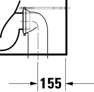 Stand-WC Kombi No.1,Weiß, 650mm,riml,TS,Abg.waagr.,var.Zul., 