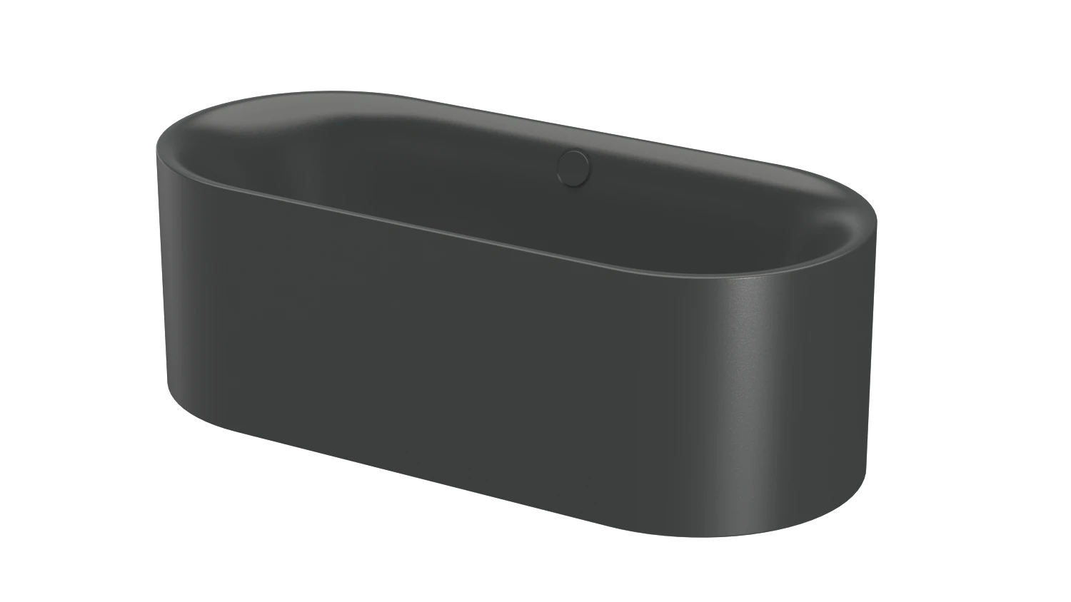 Bette oval Badewanne „BetteLux Oval Silhouette“ 170 × 75 cm in Ebony