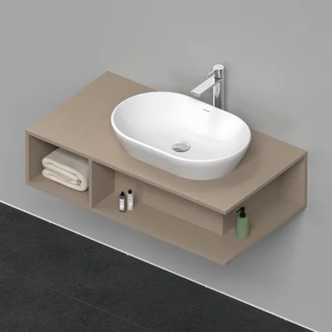 Duravit Waschtischunterschrank wandhängend „D-Neo“ 100 × 26 × 55 cm Leinen