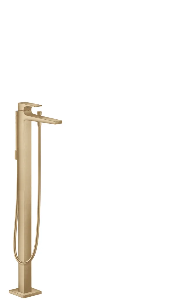 Hansgrohe Metropol Einhebel-Wannenmischer bodenstehend, Brushed Bronze, Ausladung 235 mm
