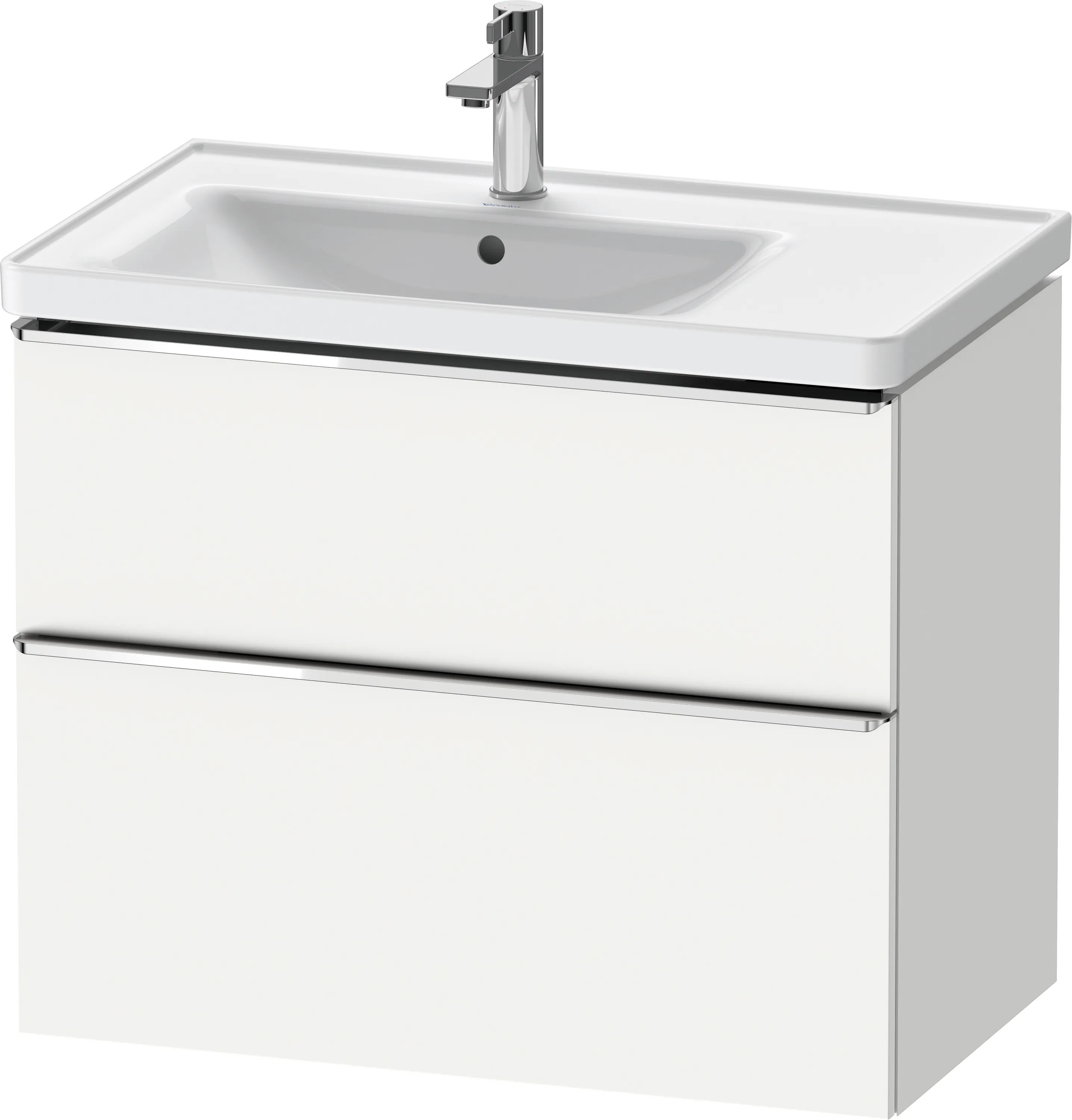 Duravit Waschtischunterschrank wandhängend „D-Neo“ 78,4 × 62,5 × 45,2 cm Weiß Matt