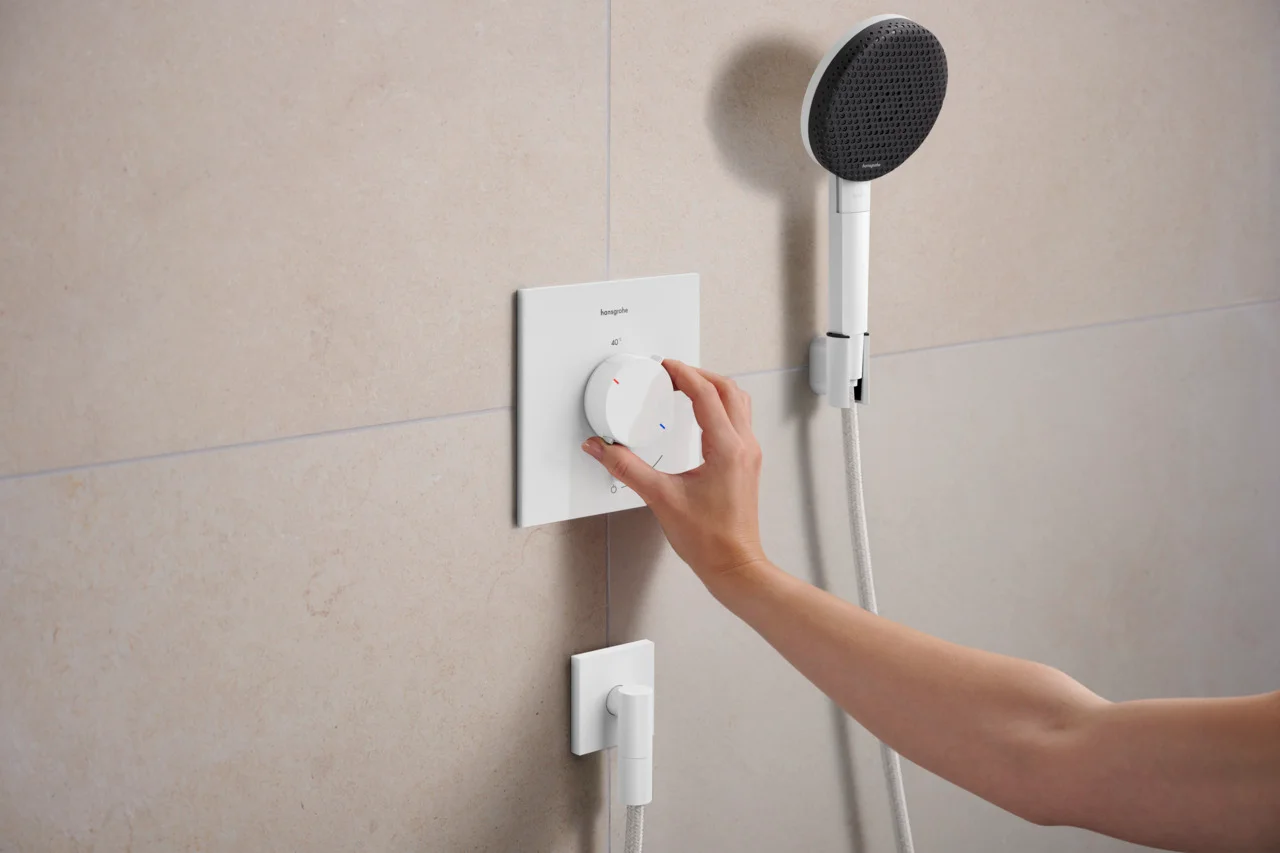 Hansgrohe Ecostat Comfort E Thermostat Unterputz, 1 Verbraucher, Mattweiß