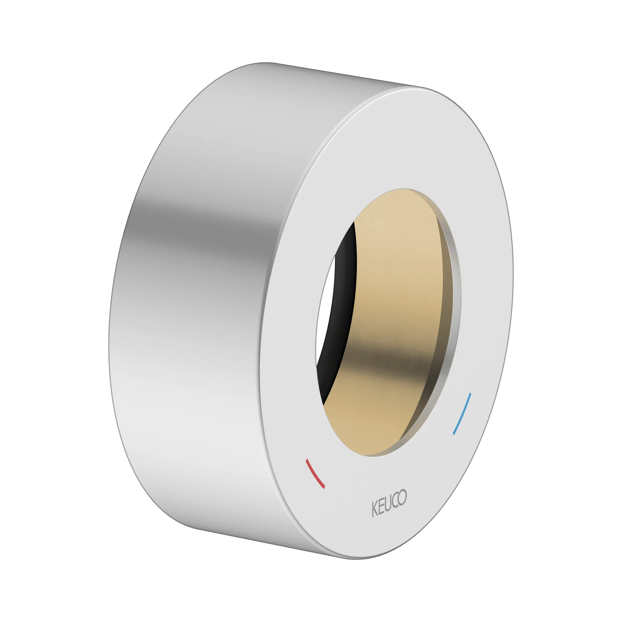 IXMO 59551170381 Verlängerungs-Rosette für Einhebelmischer, rund Höhe 25 mm Aluminium-finish