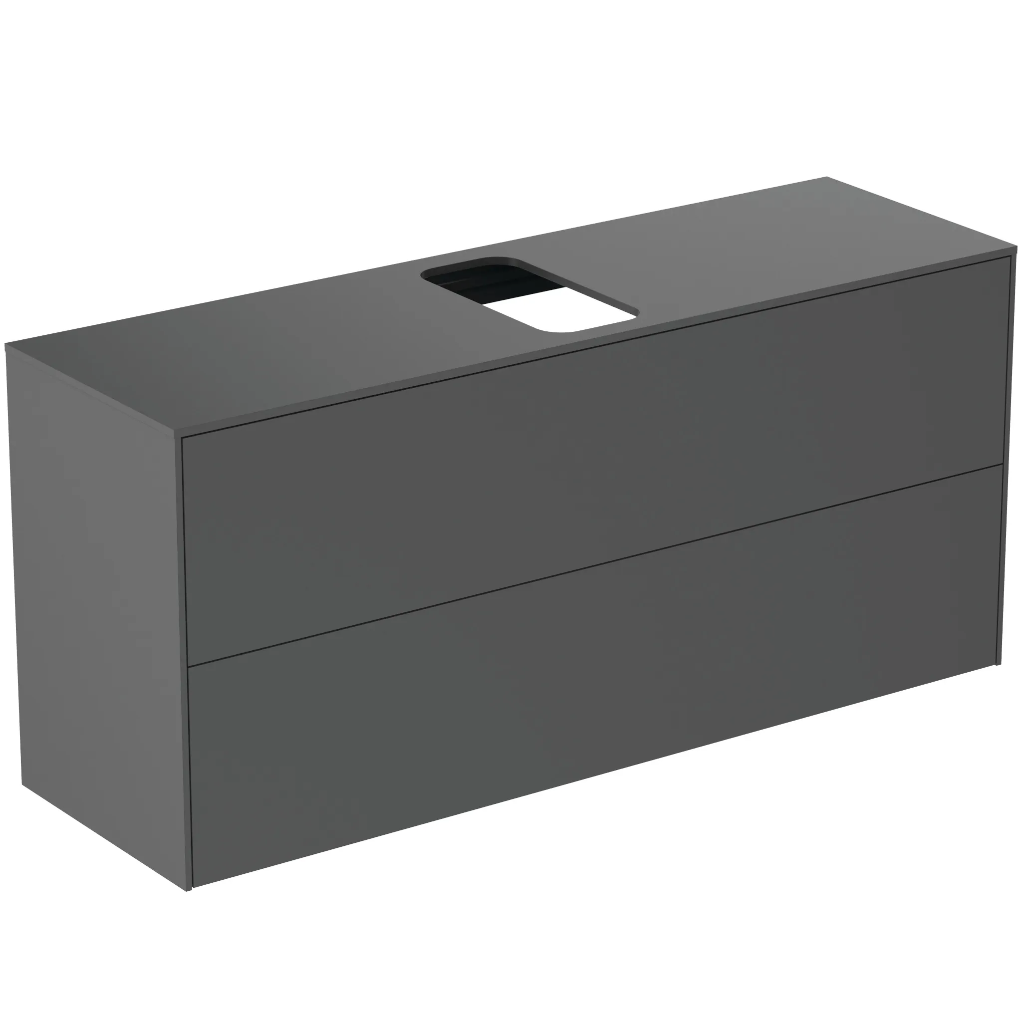 Ideal Standard Waschtischunterschrank Conca, 2 Auszüge, anthrazit