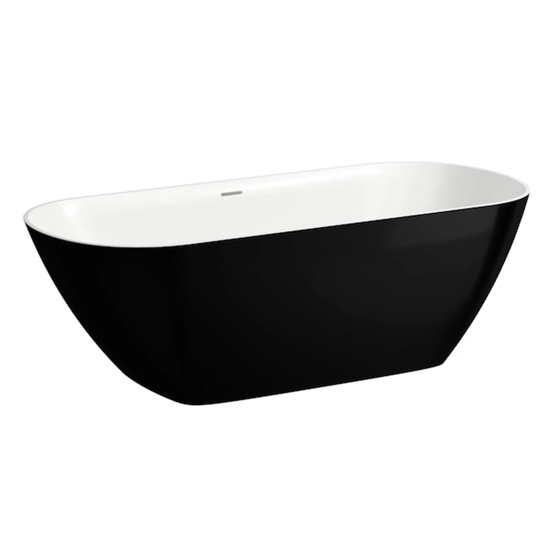 Laufen freistehende Badewanne LUA 750x1700x540 Marbond bicolor außen schwarz innen weiß Laufen freistehende Badewanne LUA 750x1700x540 Marbond bicolor außen schwarz innen weiß