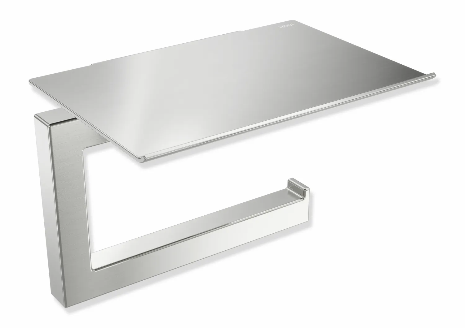 WC-Papierhalter Sys 900 Q, m. Ablage, matt-schliff WC-Papierhalter Sys 900 Q, m. Ablage, matt-schliff