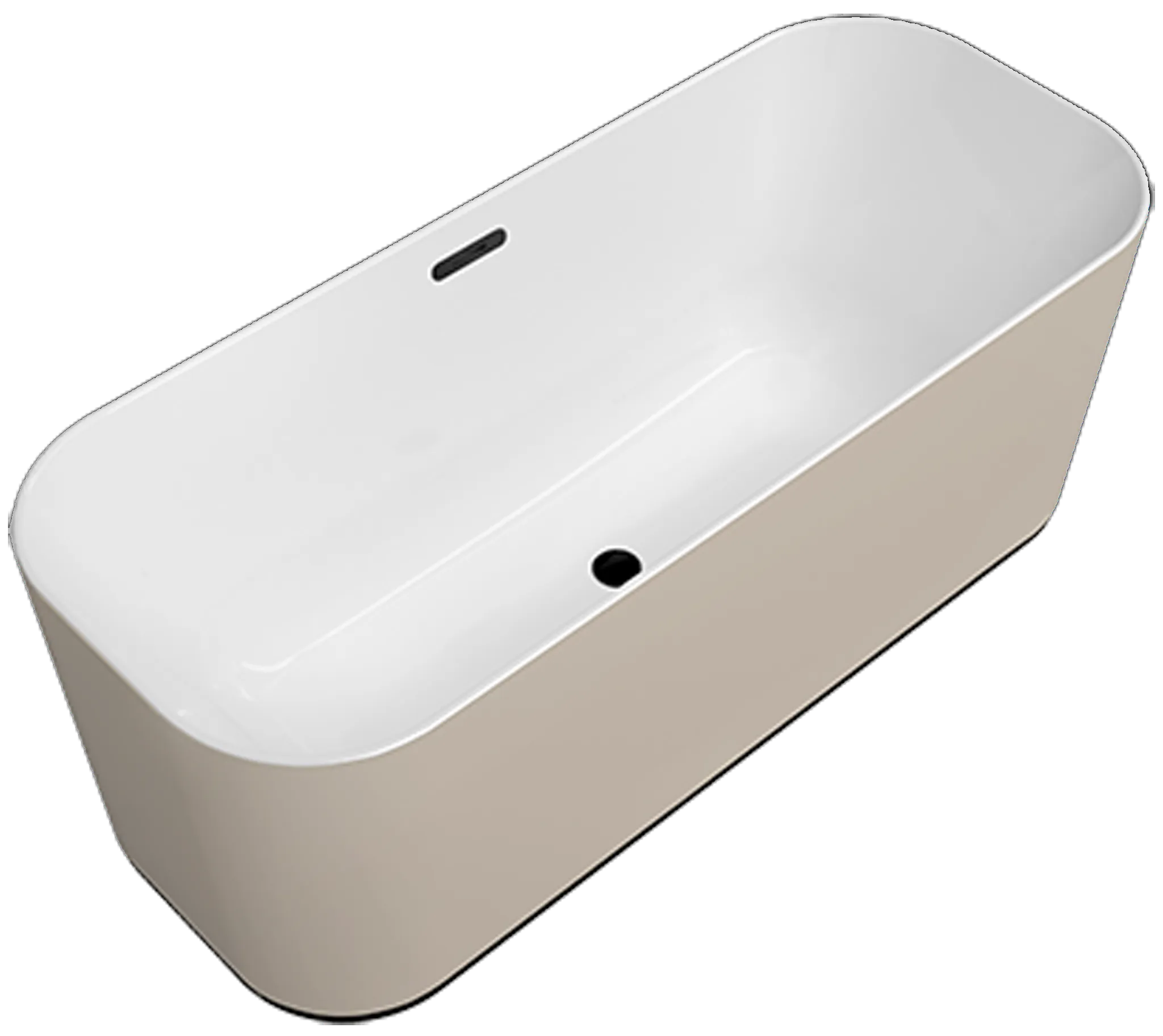 Villeroy & Boch Badewanne „Finion“ freistehend rechteck 170 × 70 cm in Stone White / Colour On Demand
