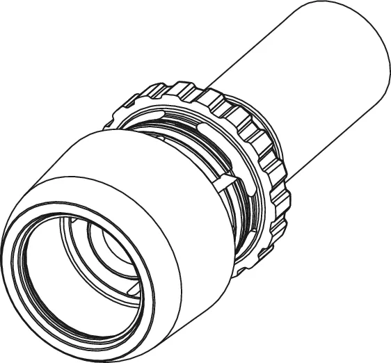 TECElogo-Ax Pressübergang Dimension 20 × 22, Siliziumbronze TECElogo-Ax Pressübergang Dimension 20 × 22, Siliziumbronze