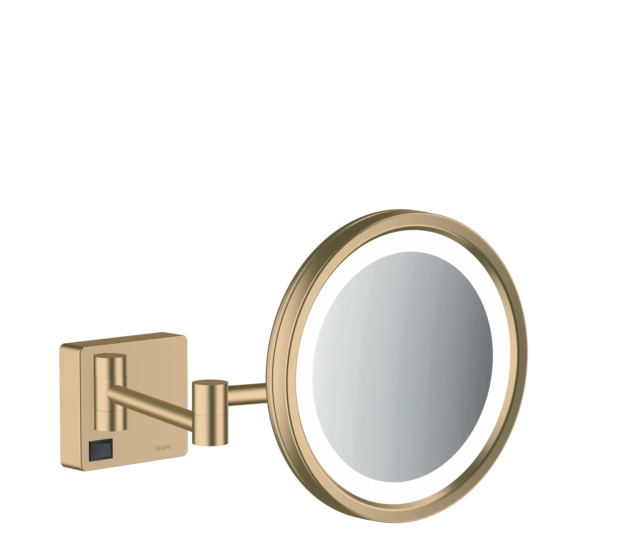 Hansgrohe AddStoris Rasierspiegel mit LED Leuchte, Brushed Bronze