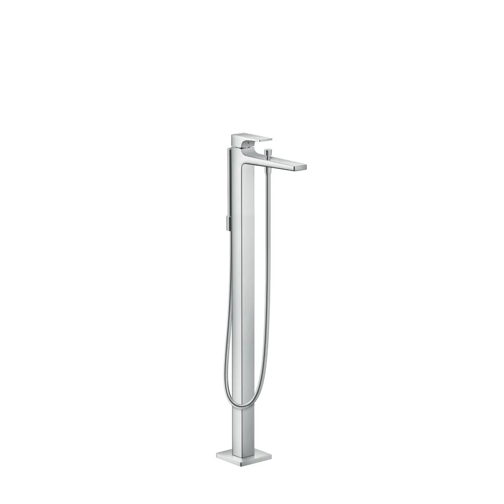 Hansgrohe Metropol Einhebel-Wannenmischer bodenstehend, Chrom, Ausladung 235 mm