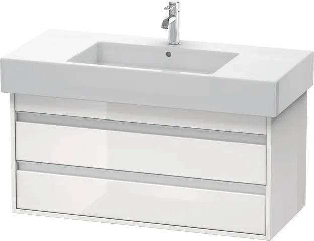 Duravit Waschtischunterschrank wandhängend „Ketho“ 100 × 48 × 45,5 cm Weiß Hochglanz Duravit Waschtischunterschrank wandhängend „Ketho“ 100 × 48 × 45,5 cm Weiß Hochglanz
