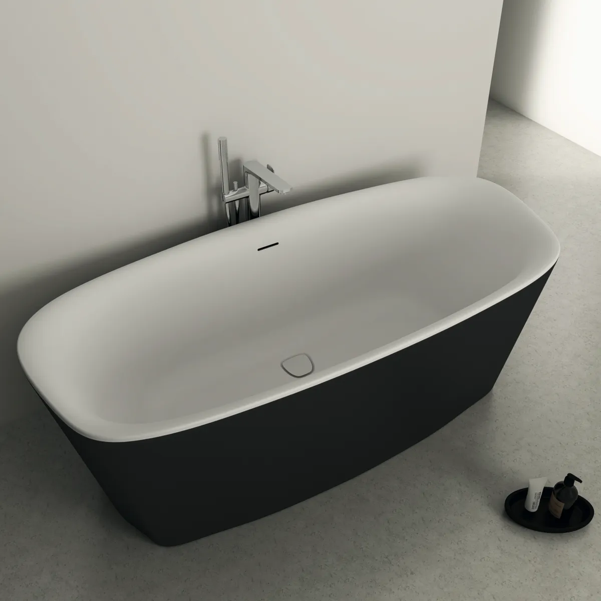 Ideal Standard Badewanne „Dea“ 75 × 170 cm in Schwarz Matt