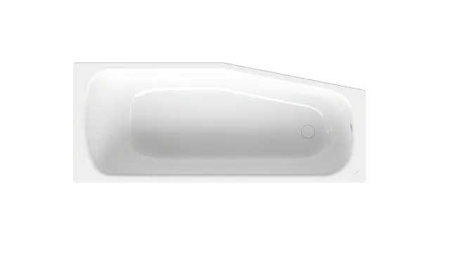 Bette Bambino Badewanne, Sonderform, weiß, 1.570 x 650 mm, 30 mm Randhöhe, Einbau-Unterbau, 1-Sitzer, glasierter Titan-Stahl